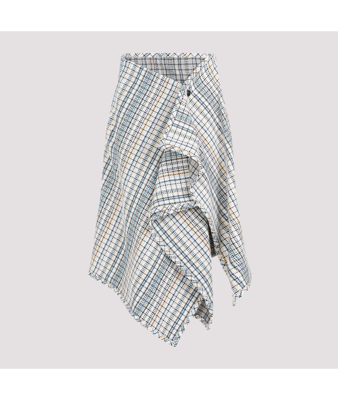 BOTTEGA VENETA Мульти хлопковая юбка миди, фото 2