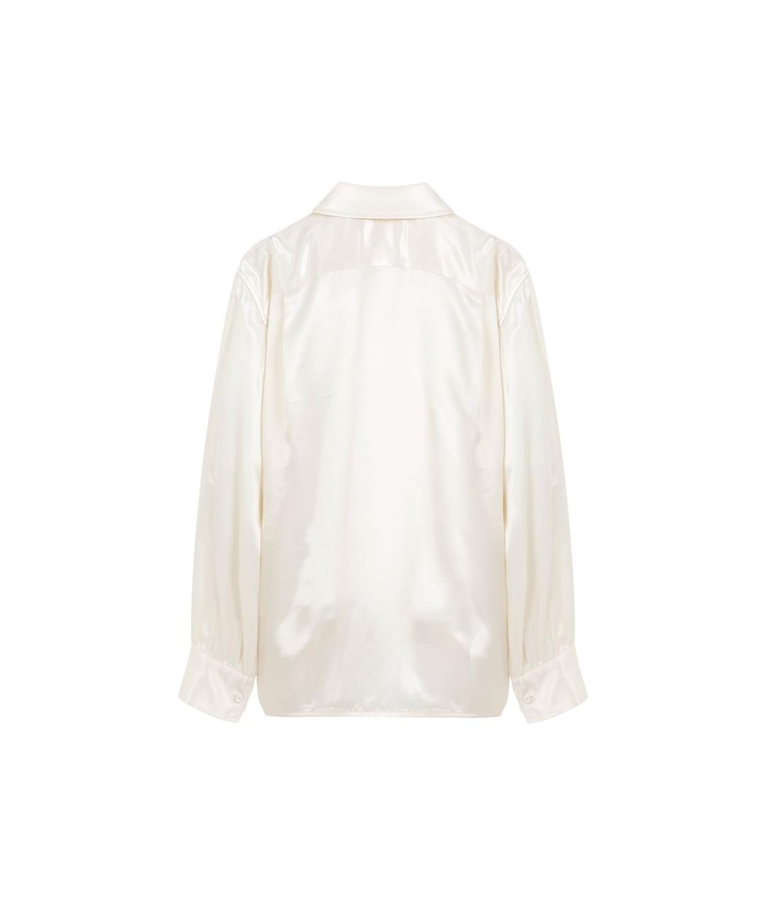 JIL SANDER Бежевая вискозная рубашка, фото 2