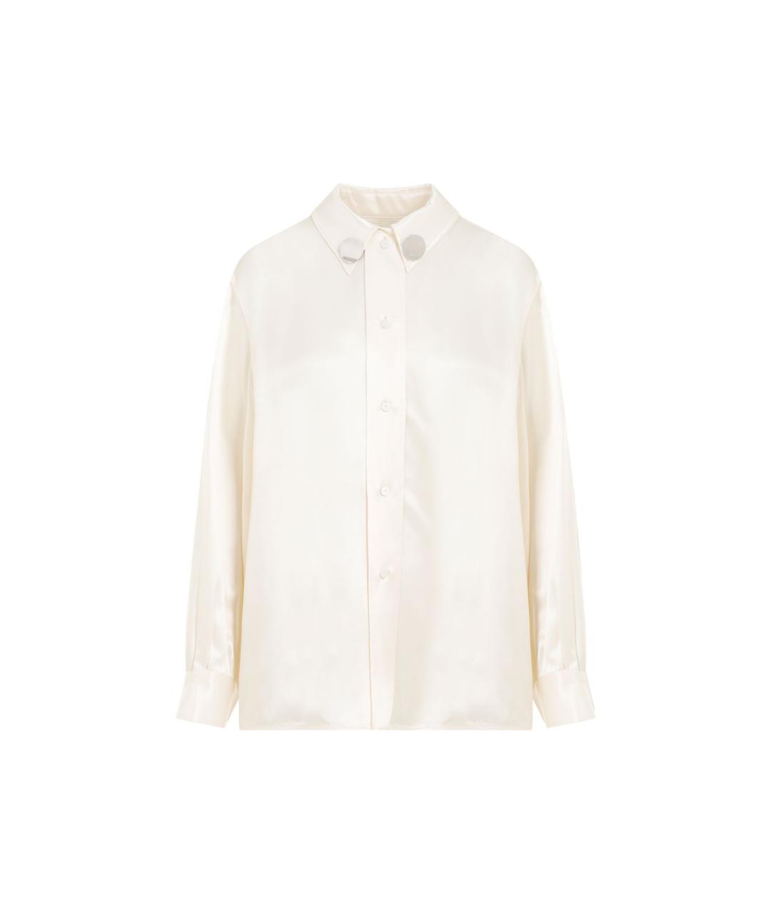 JIL SANDER Бежевая вискозная рубашка, фото 1