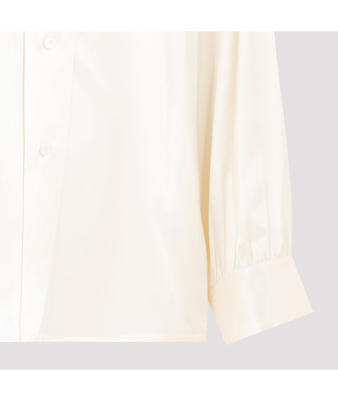 JIL SANDER Бежевая вискозная рубашка, фото 3