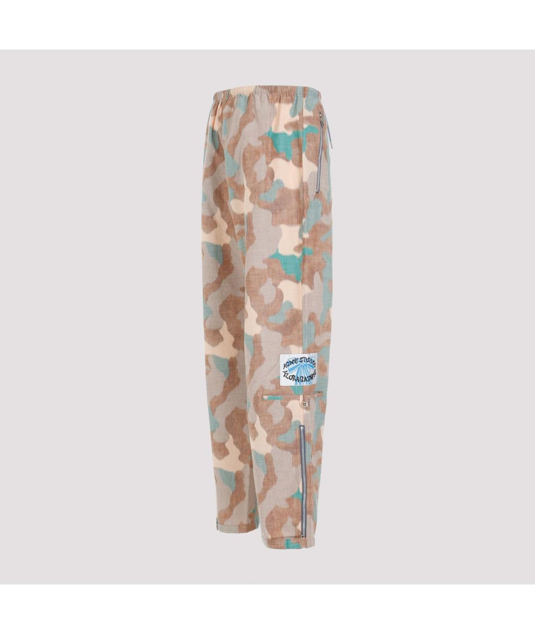 ACNE STUDIOS Мульти полиэстеровые повседневные брюки, фото 4