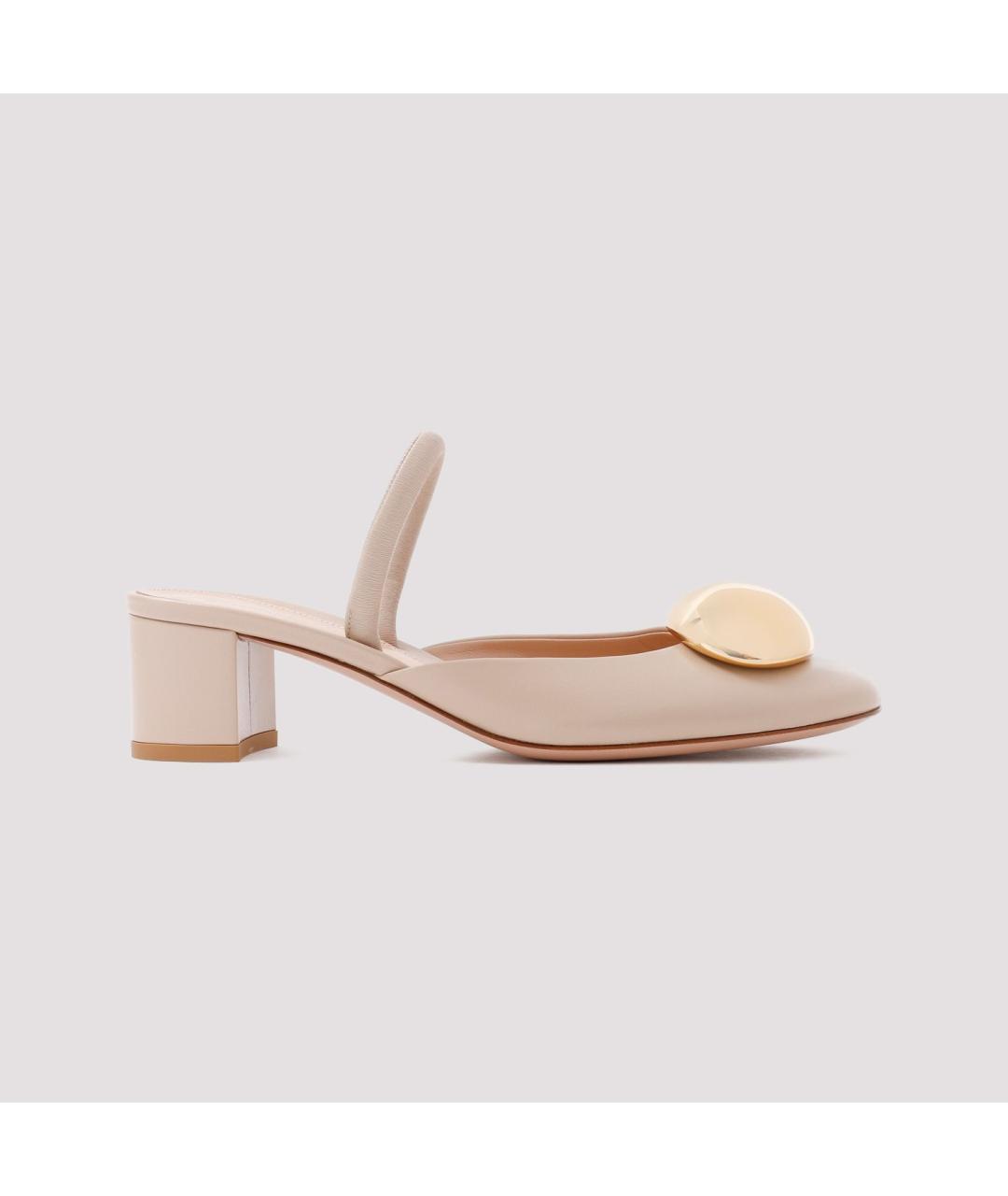 GIANVITO ROSSI Розовые кожаные туфли, фото 2