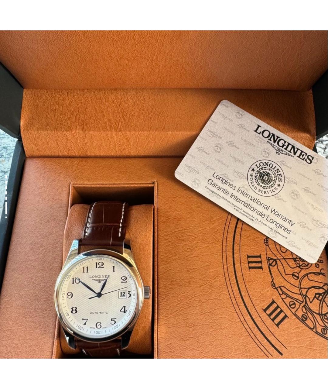 LONGINES Коричневые часы, фото 5