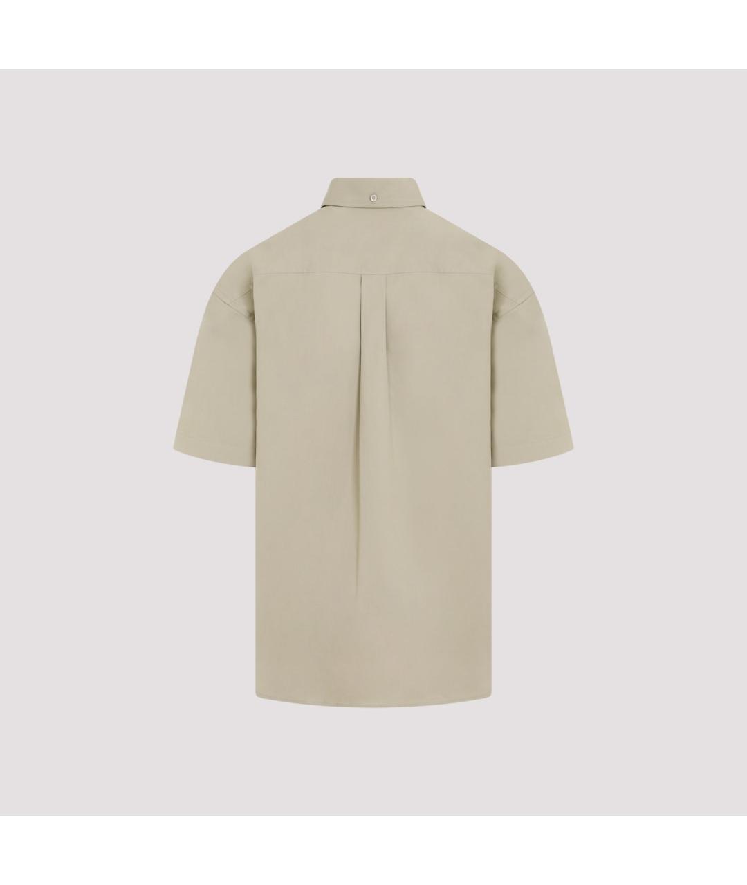 BURBERRY Бежевая хлопковая кэжуал рубашка, фото 2