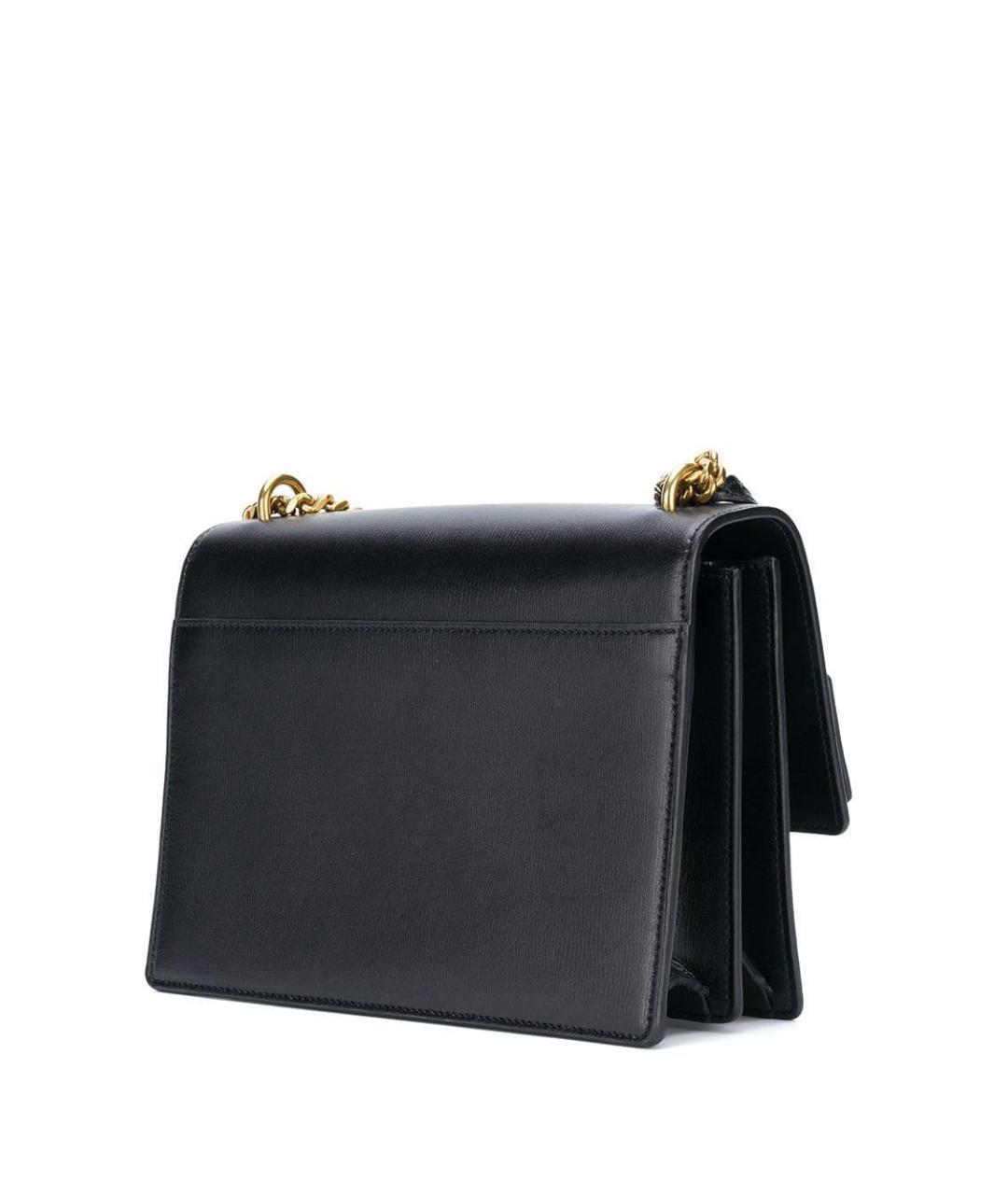 SAINT LAURENT Черная кожаная сумка через плечо, фото 3