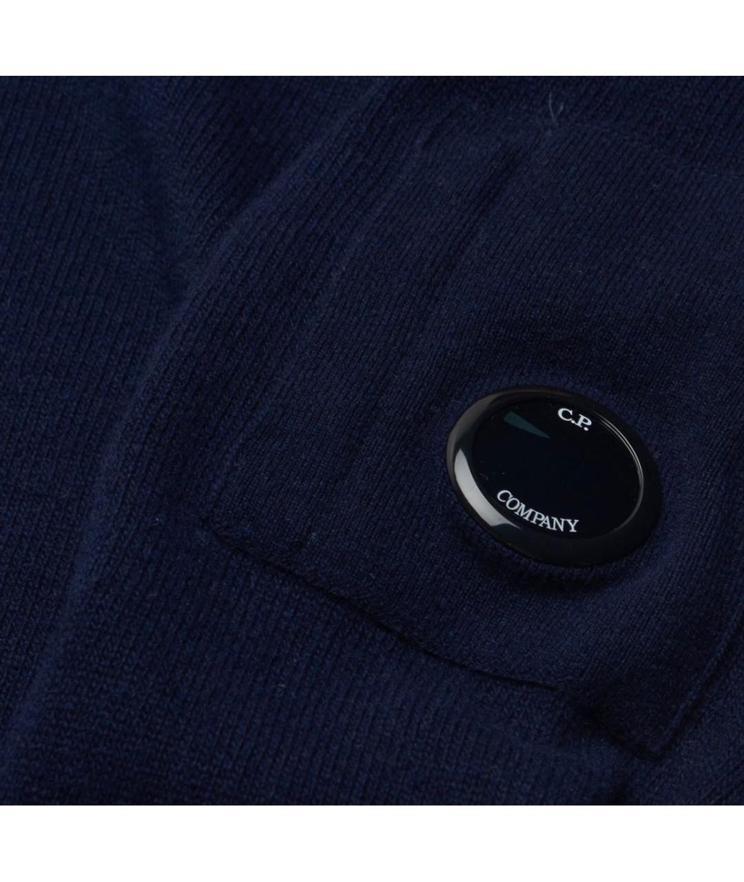CP COMPANY Темно-синяя хлопковая водолазка, фото 4