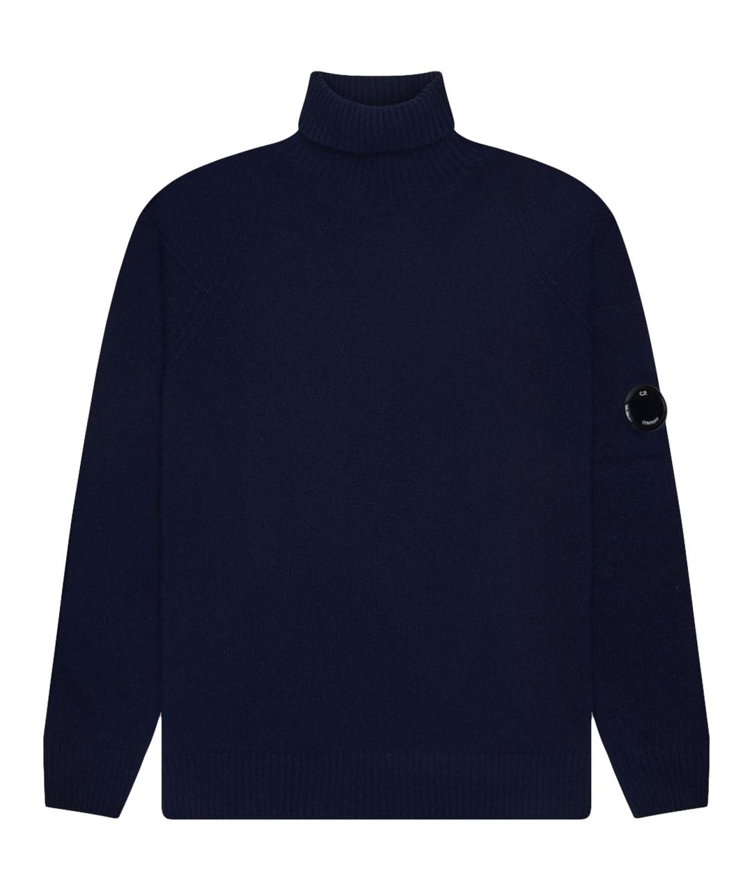 CP COMPANY Темно-синяя хлопковая водолазка, фото 1