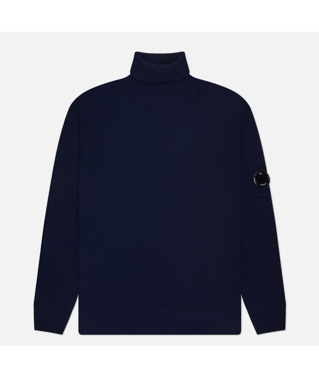 CP COMPANY Темно-синяя хлопковая водолазка, фото 5