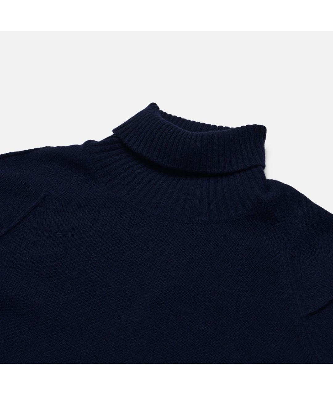 CP COMPANY Темно-синяя хлопковая водолазка, фото 3