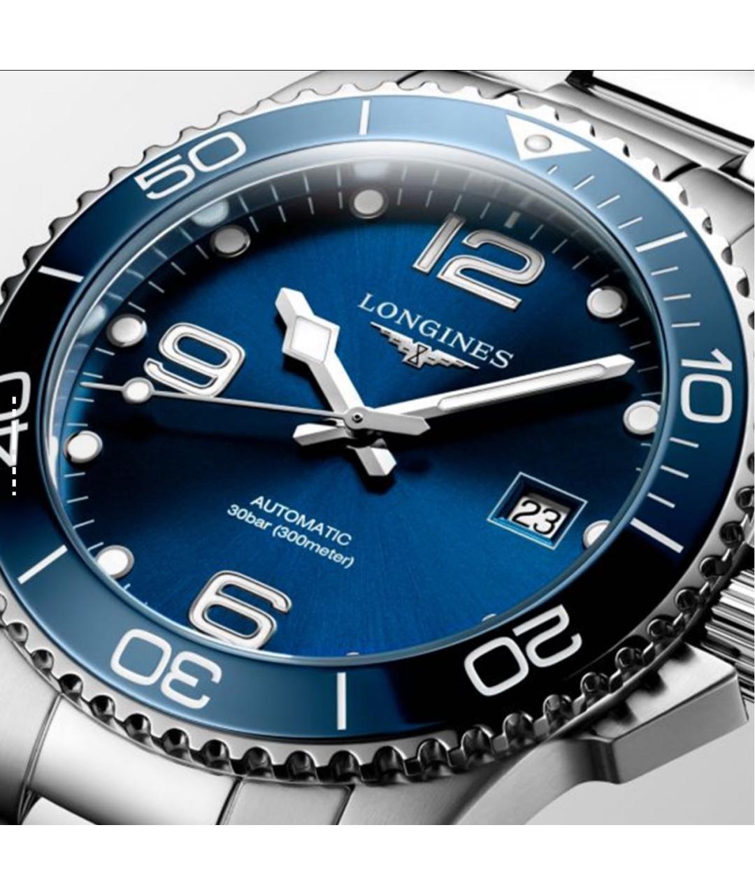 LONGINES Серые стальные часы, фото 7