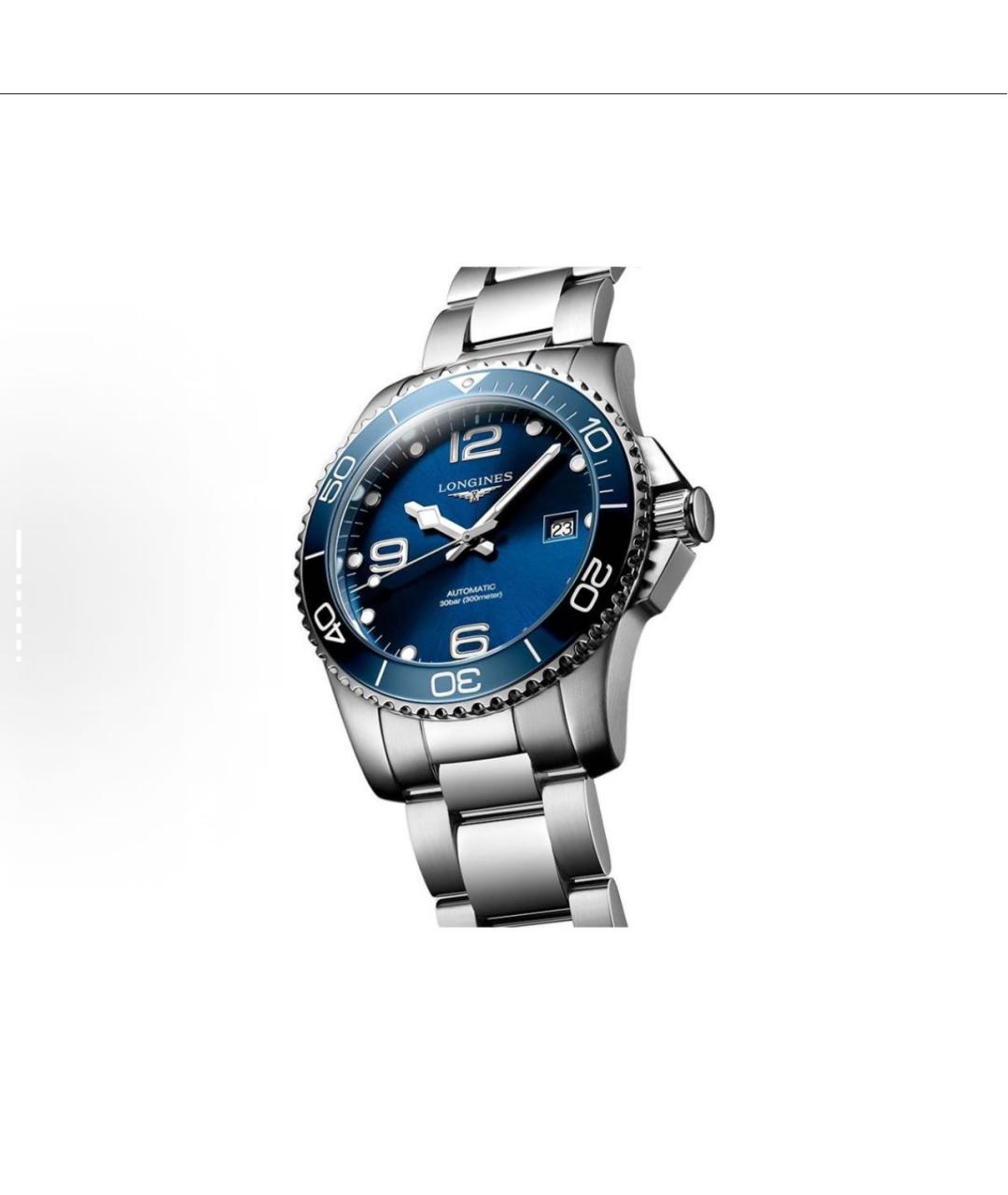LONGINES Серые стальные часы, фото 2