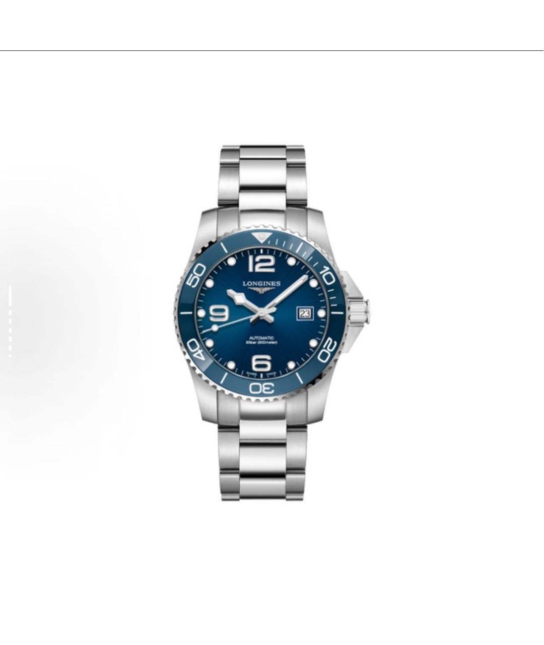 LONGINES Серые стальные часы, фото 9
