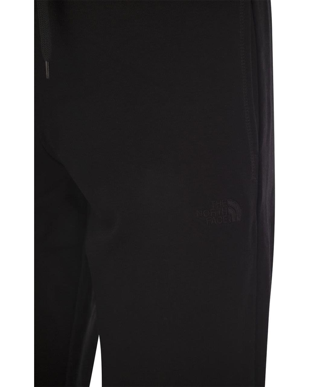 THE NORTH FACE Черные хлопковые прямые брюки, фото 4