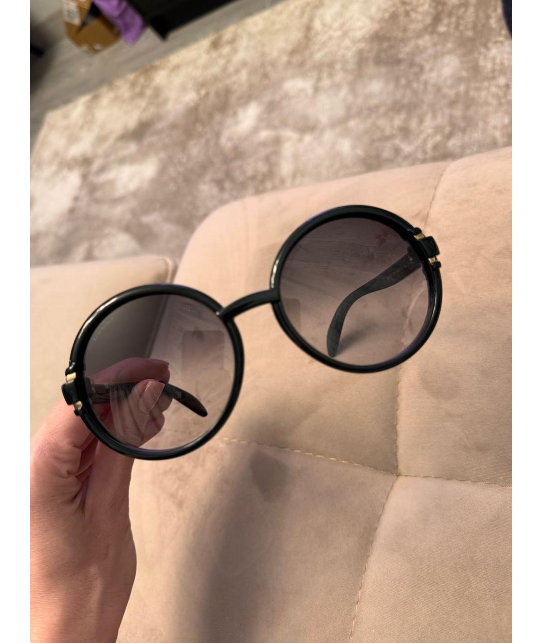 GUCCI Черные пластиковые солнцезащитные очки, фото 2