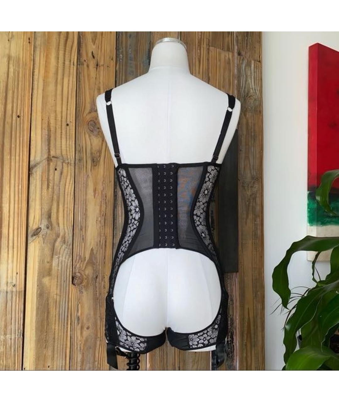 AGENT PROVOCATEUR Черный кружевной корсет, фото 3