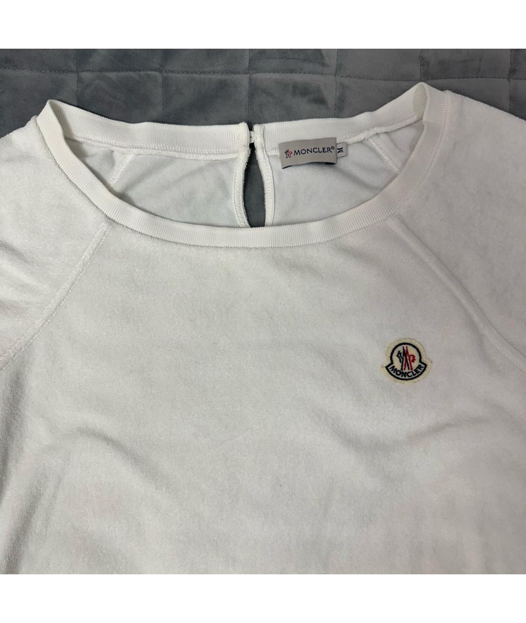MONCLER Белый хлопковый комбинезон, фото 2