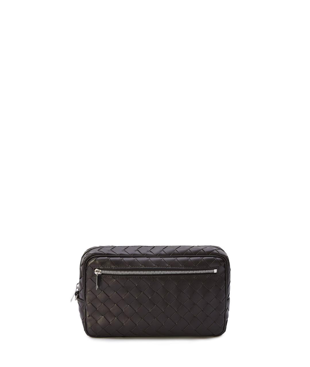 BOTTEGA VENETA Коричневая кожаная барсетка, фото 1