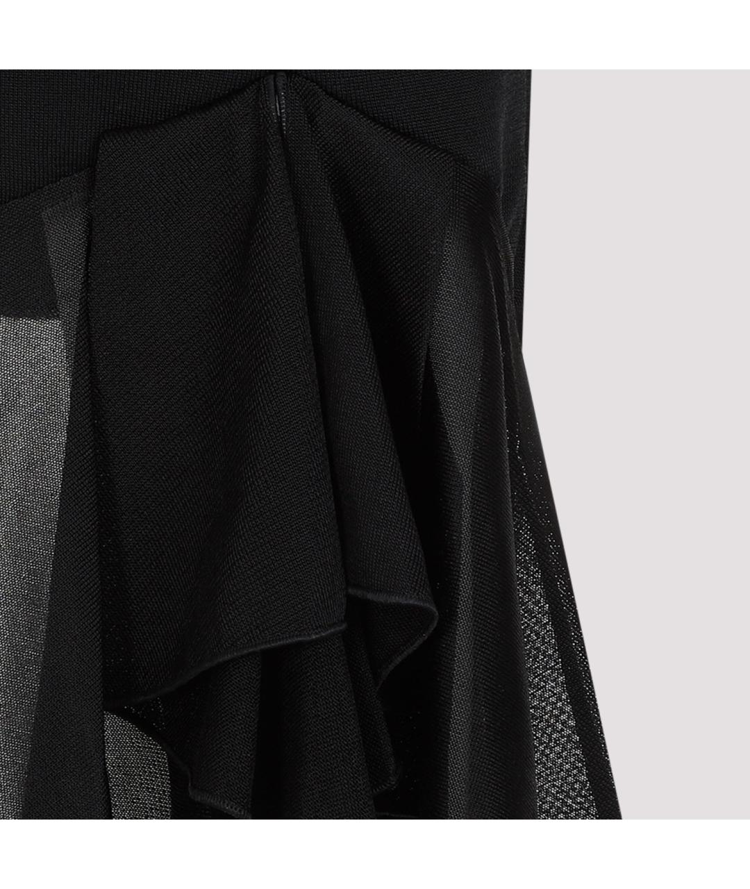 TOM FORD Черная вискозная юбка миди, фото 5