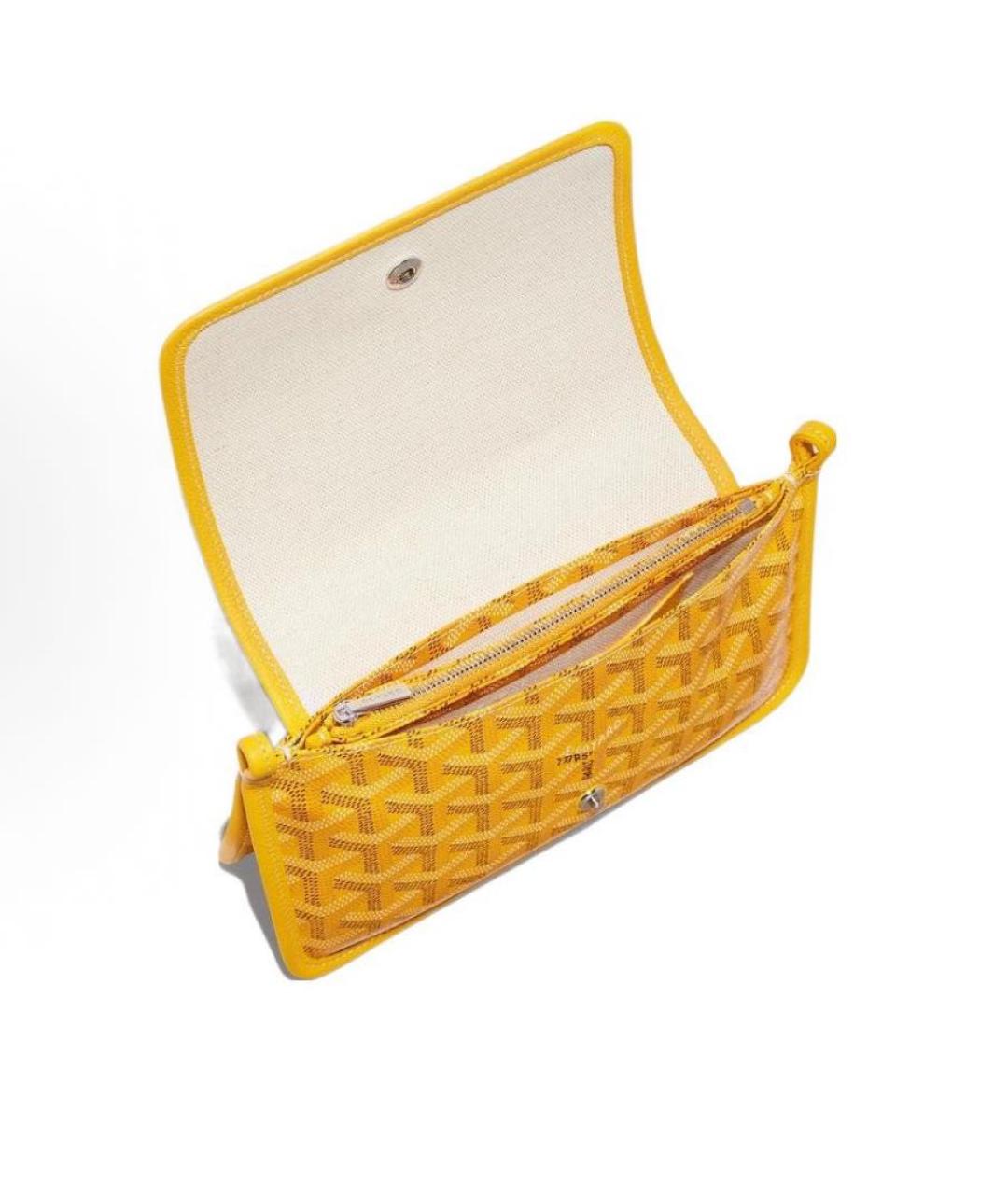 GOYARD Желтая сумка через плечо, фото 4