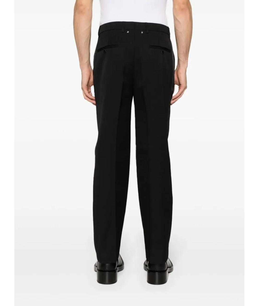 GOLDEN GOOSE DELUXE BRAND Черные хлопковые повседневные брюки, фото 4