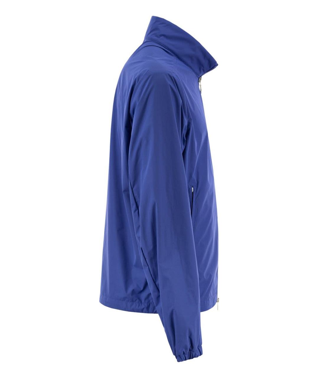 MONCLER Синяя полиэстеровая куртка, фото 3