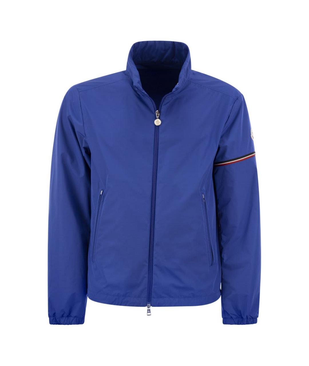 MONCLER Синяя полиэстеровая куртка, фото 1