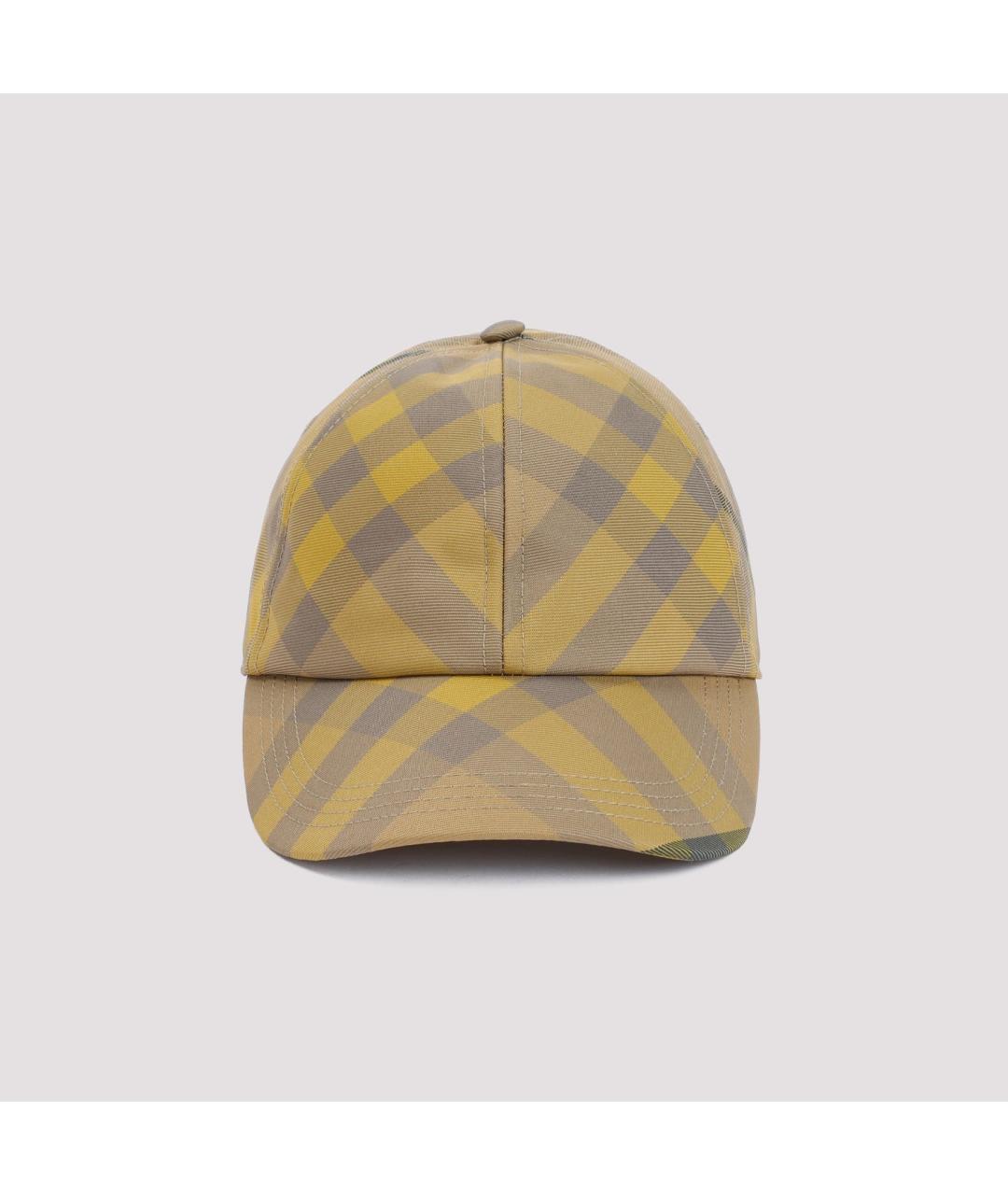 BURBERRY Бежевая синтетическая кепка, фото 2