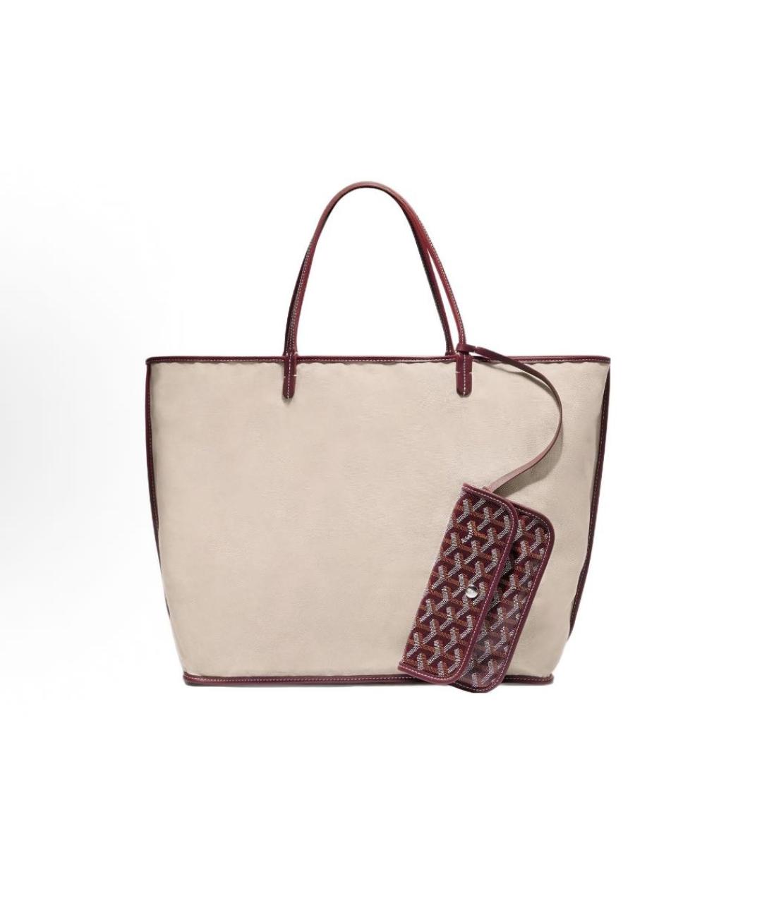 GOYARD Бордовая сумка тоут, фото 3