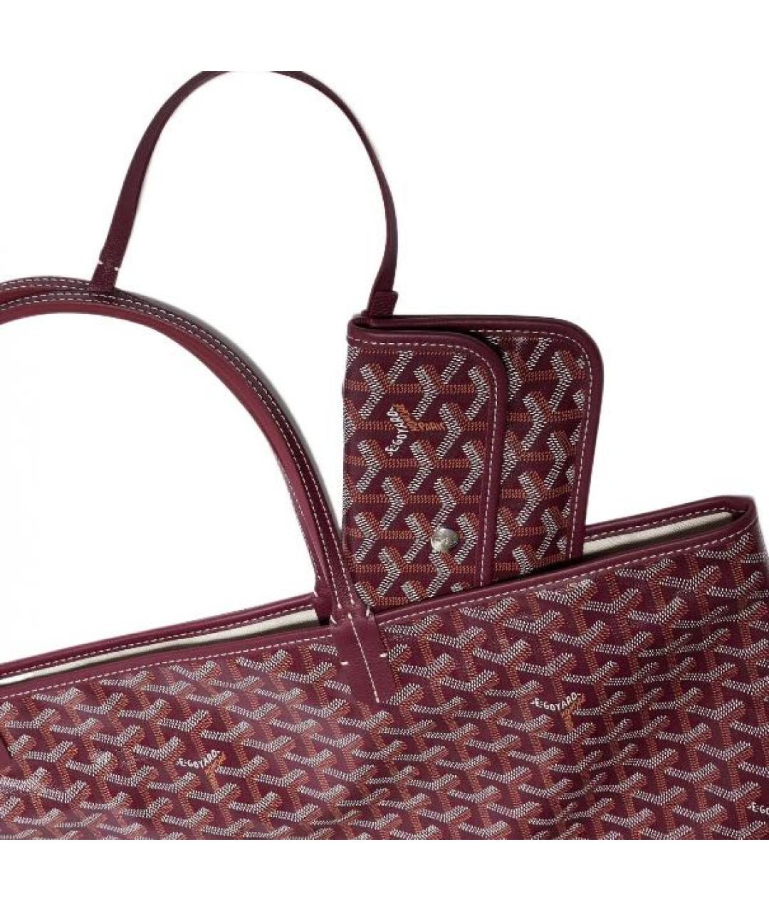 GOYARD Бордовая сумка тоут, фото 4