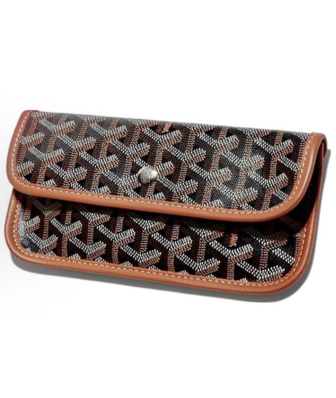 GOYARD Коричневая кожаная сумка тоут, фото 5
