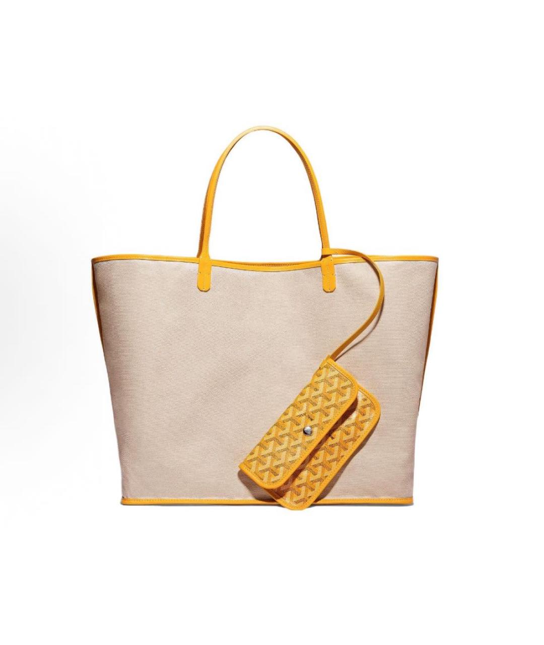 GOYARD Желтая сумка тоут, фото 3
