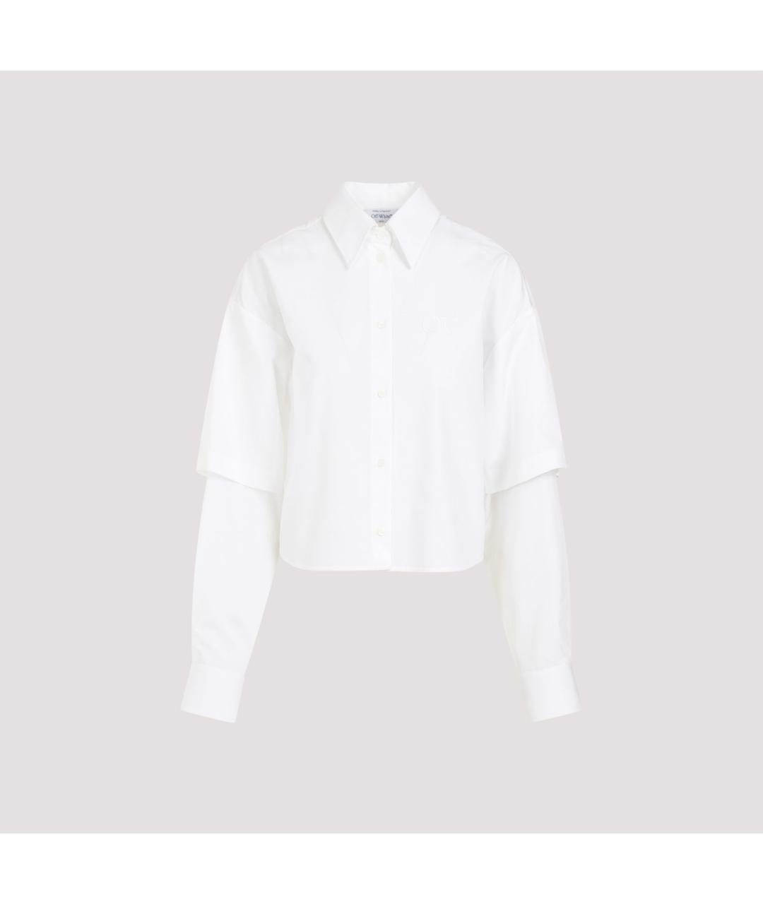 OFF-WHITE Белая хлопковая рубашка, фото 2