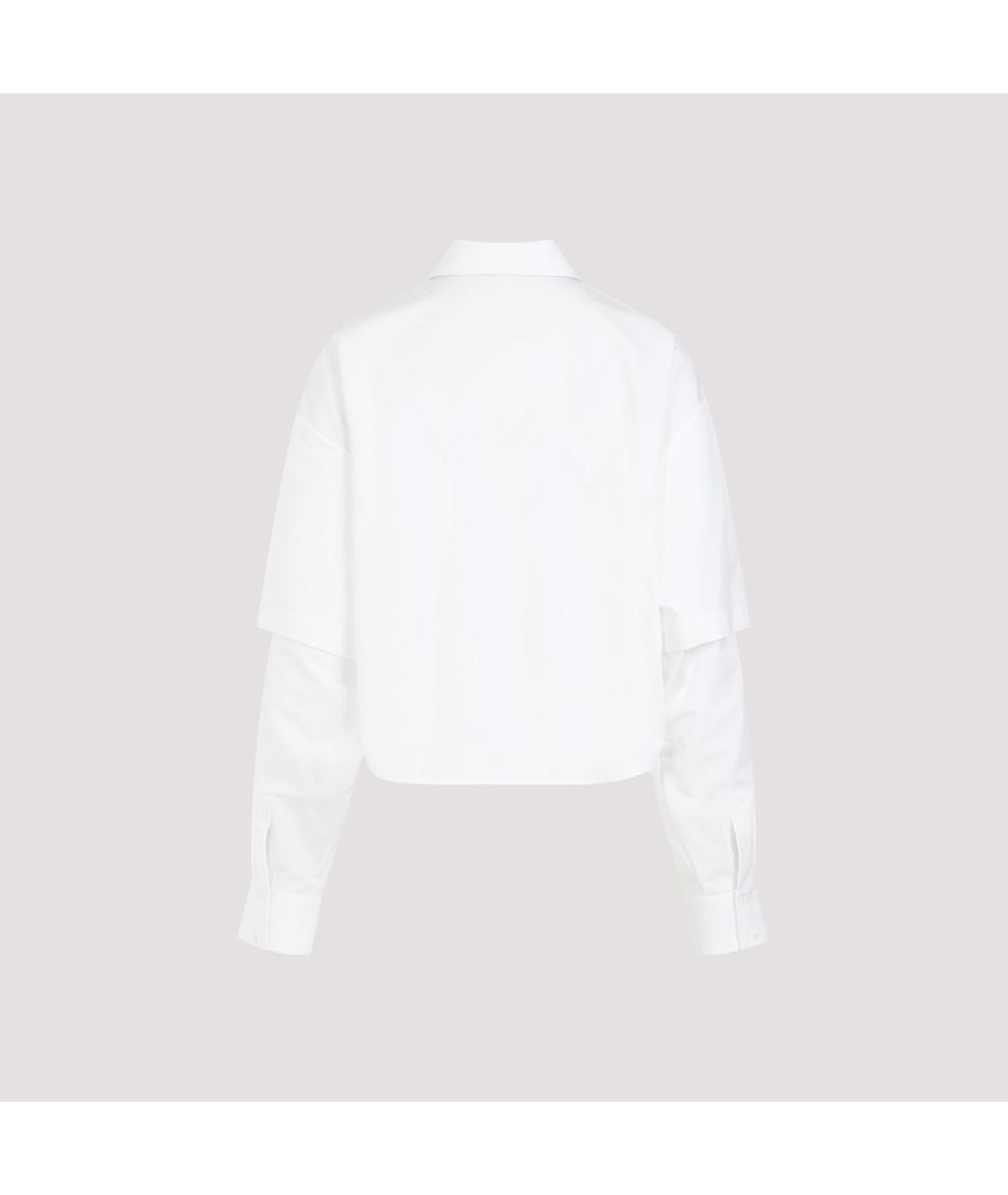OFF-WHITE Белая хлопковая рубашка, фото 3
