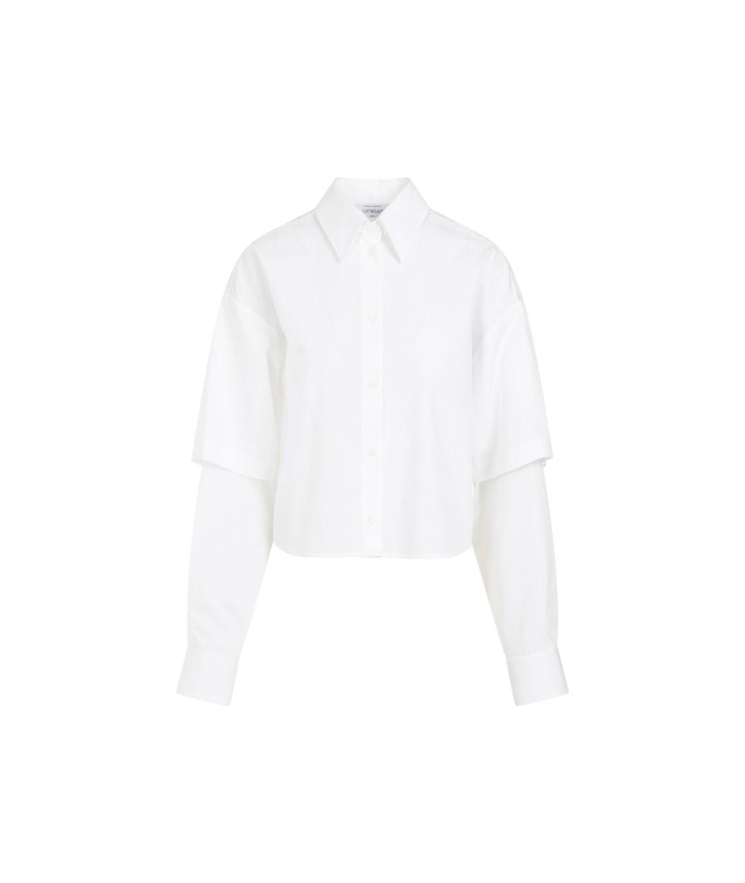 OFF-WHITE Белая хлопковая рубашка, фото 1