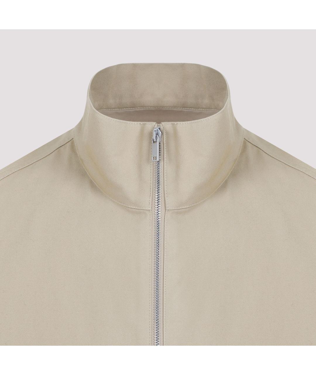 JIL SANDER Бежевая хлопковая куртка, фото 5