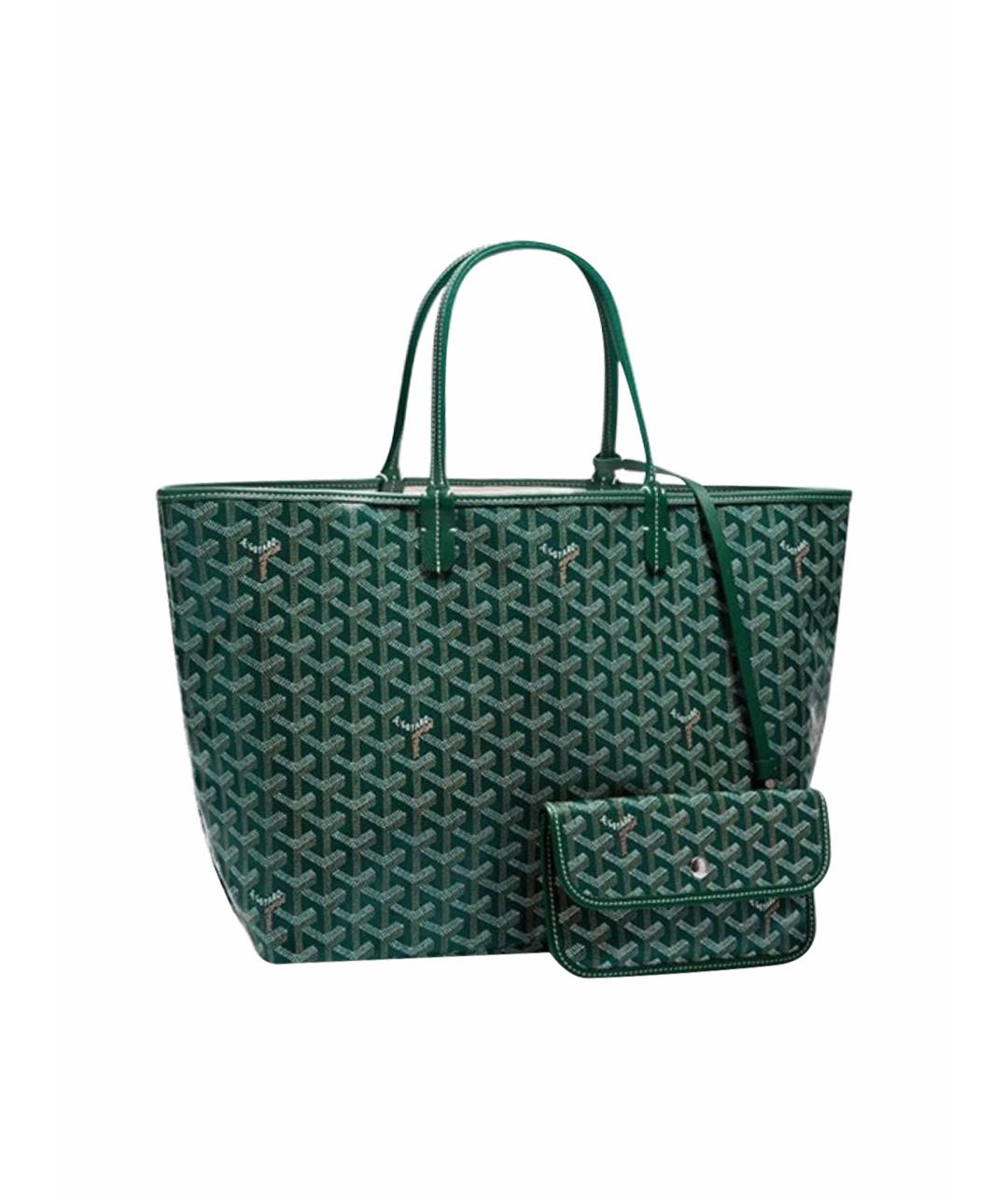 GOYARD Зеленая сумка тоут, фото 1