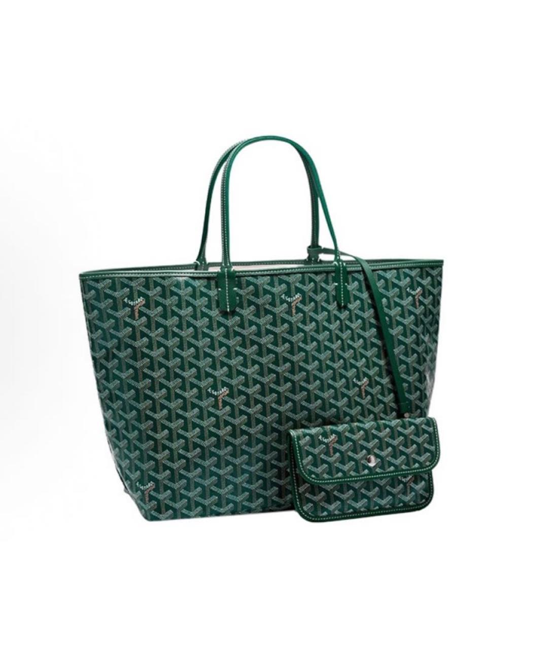 GOYARD Зеленая сумка тоут, фото 6