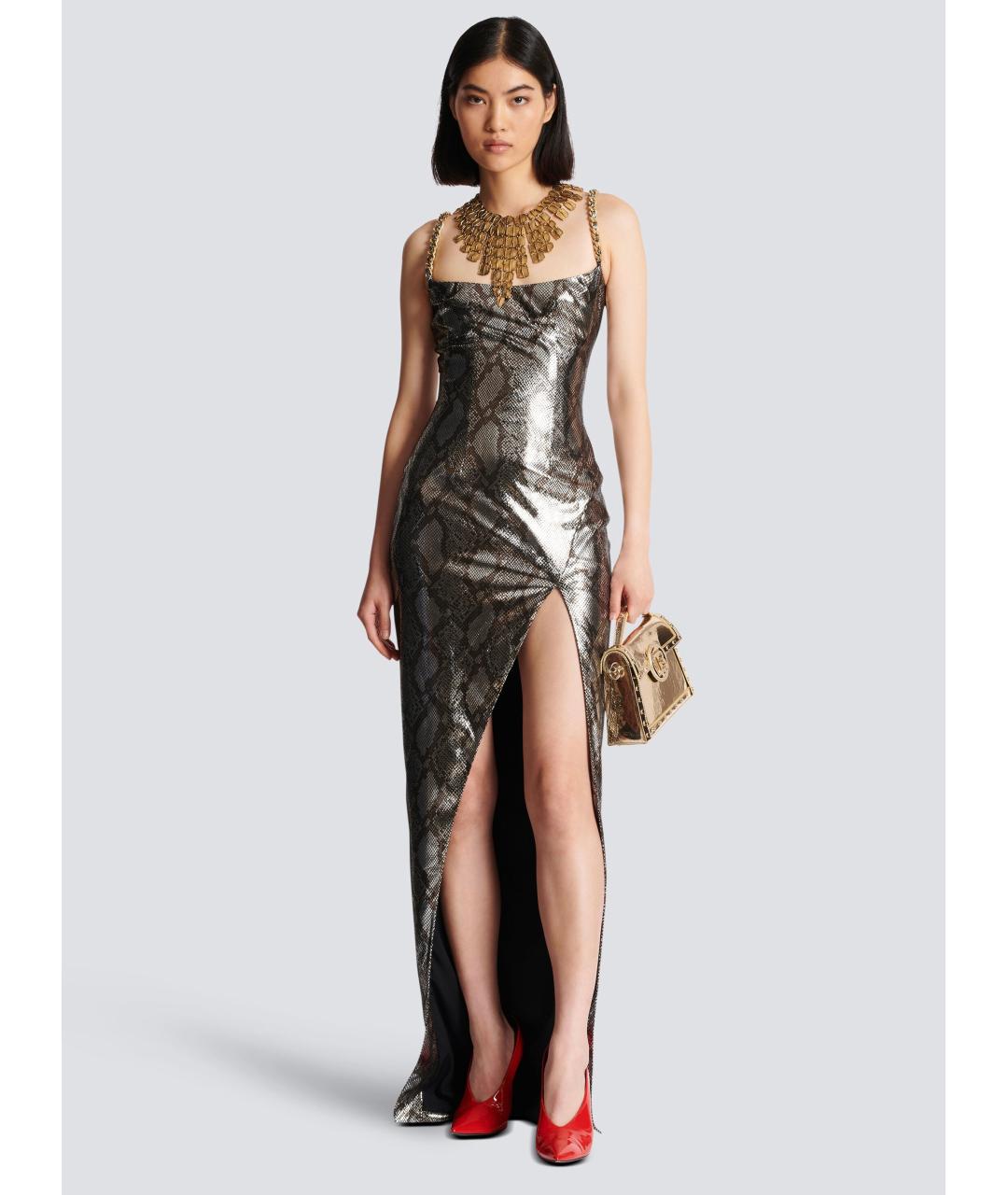 BALMAIN Мульти коктейльное платье, фото 6