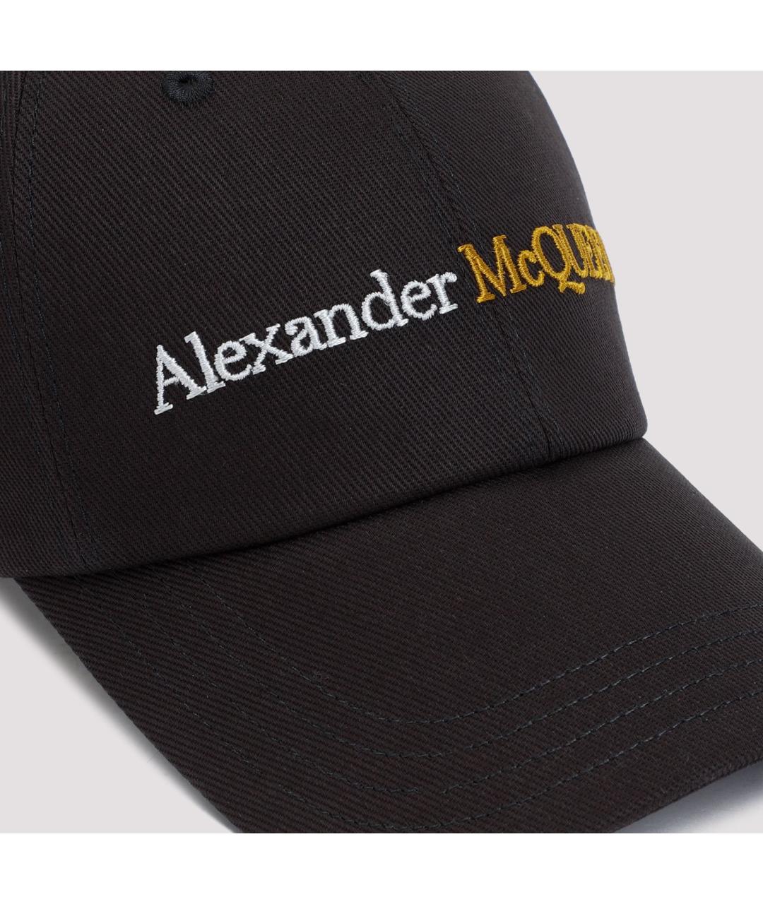ALEXANDER MCQUEEN Черная хлопковая кепка/бейсболка, фото 3