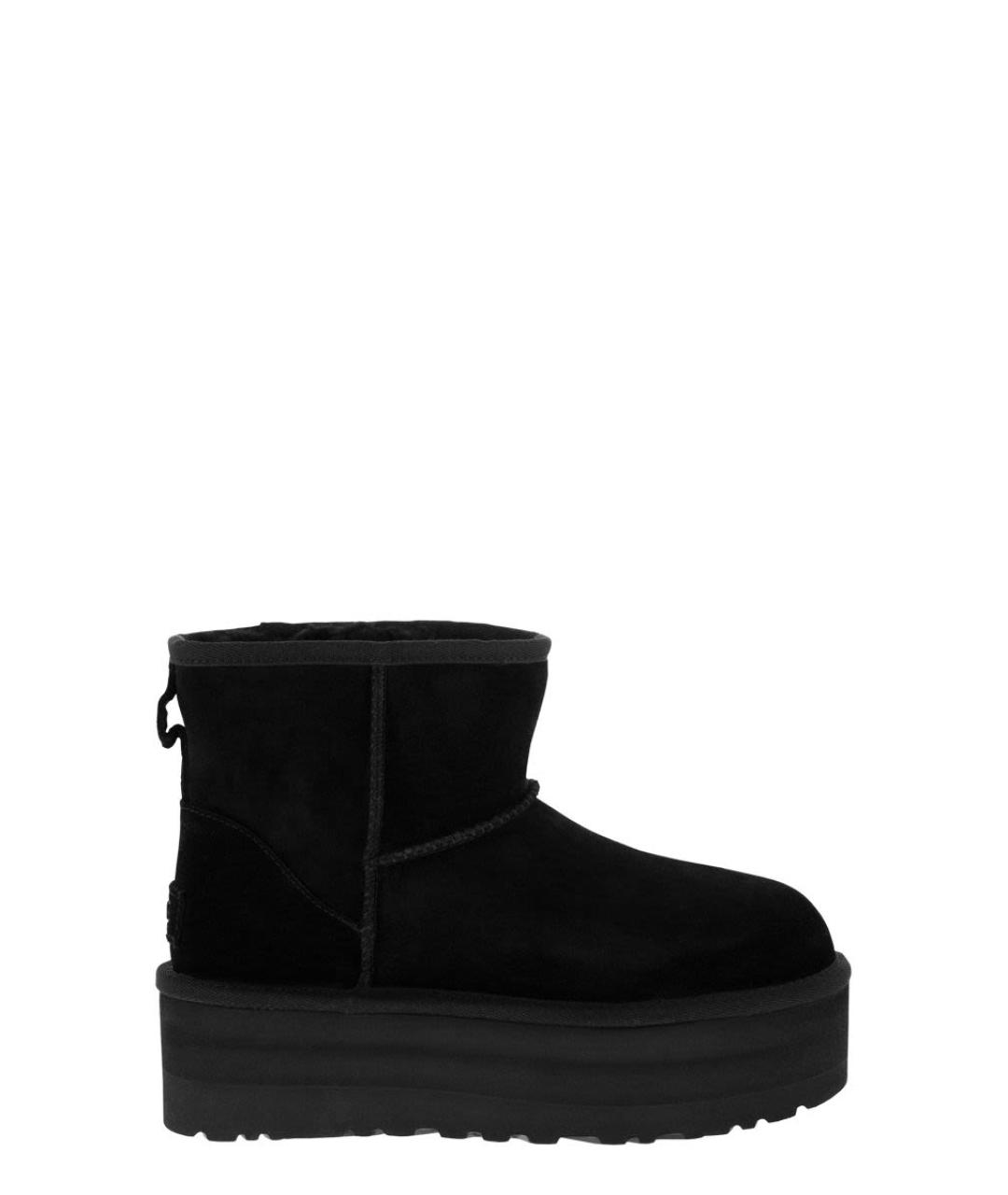 UGG AUSTRALIA Черные нубуковые ботинки, фото 1