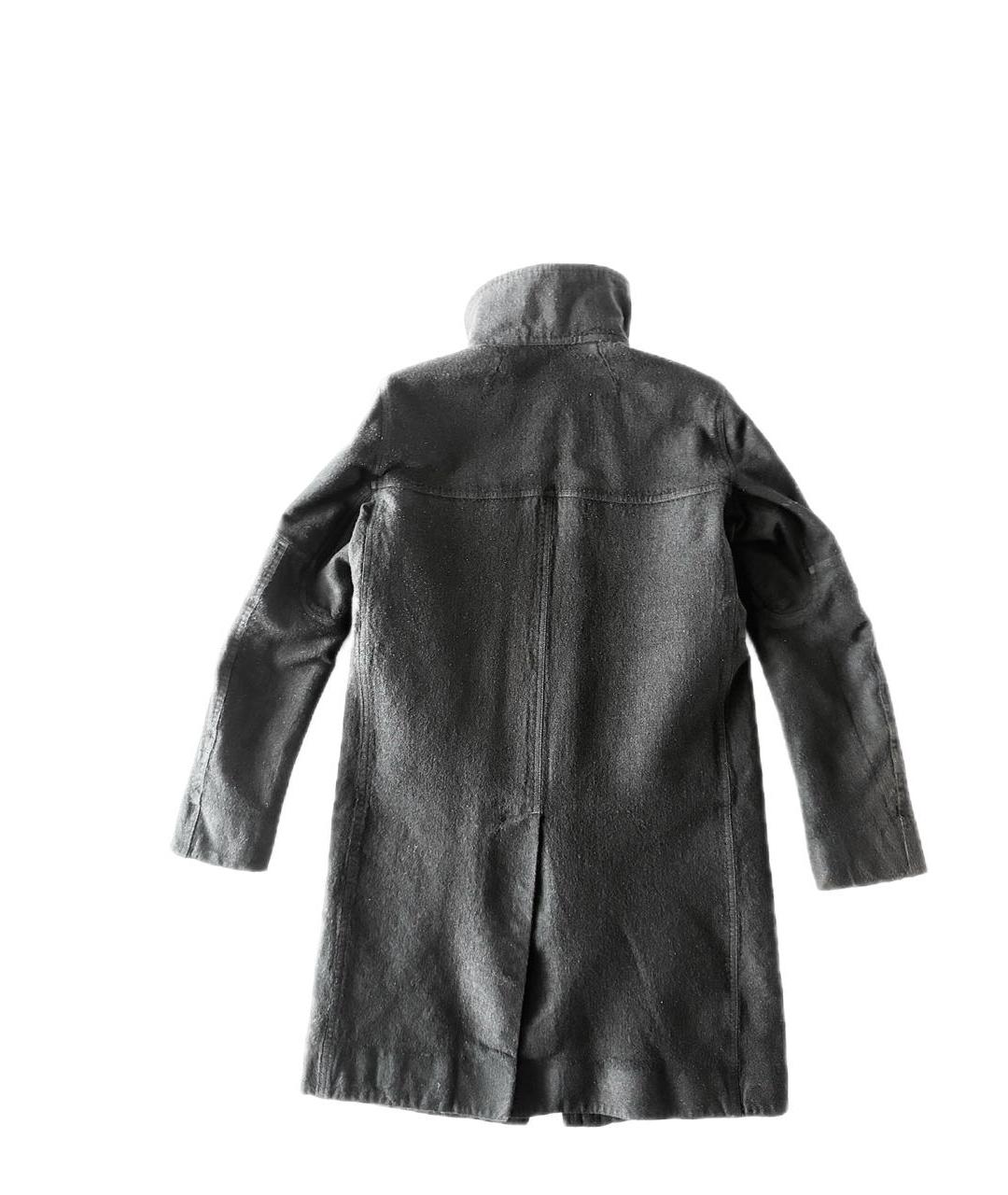 RICK OWENS Черное шерстяное пальто, фото 2
