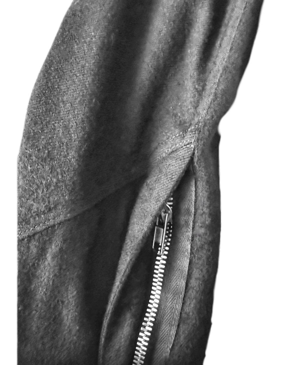 RICK OWENS Черное шерстяное пальто, фото 4