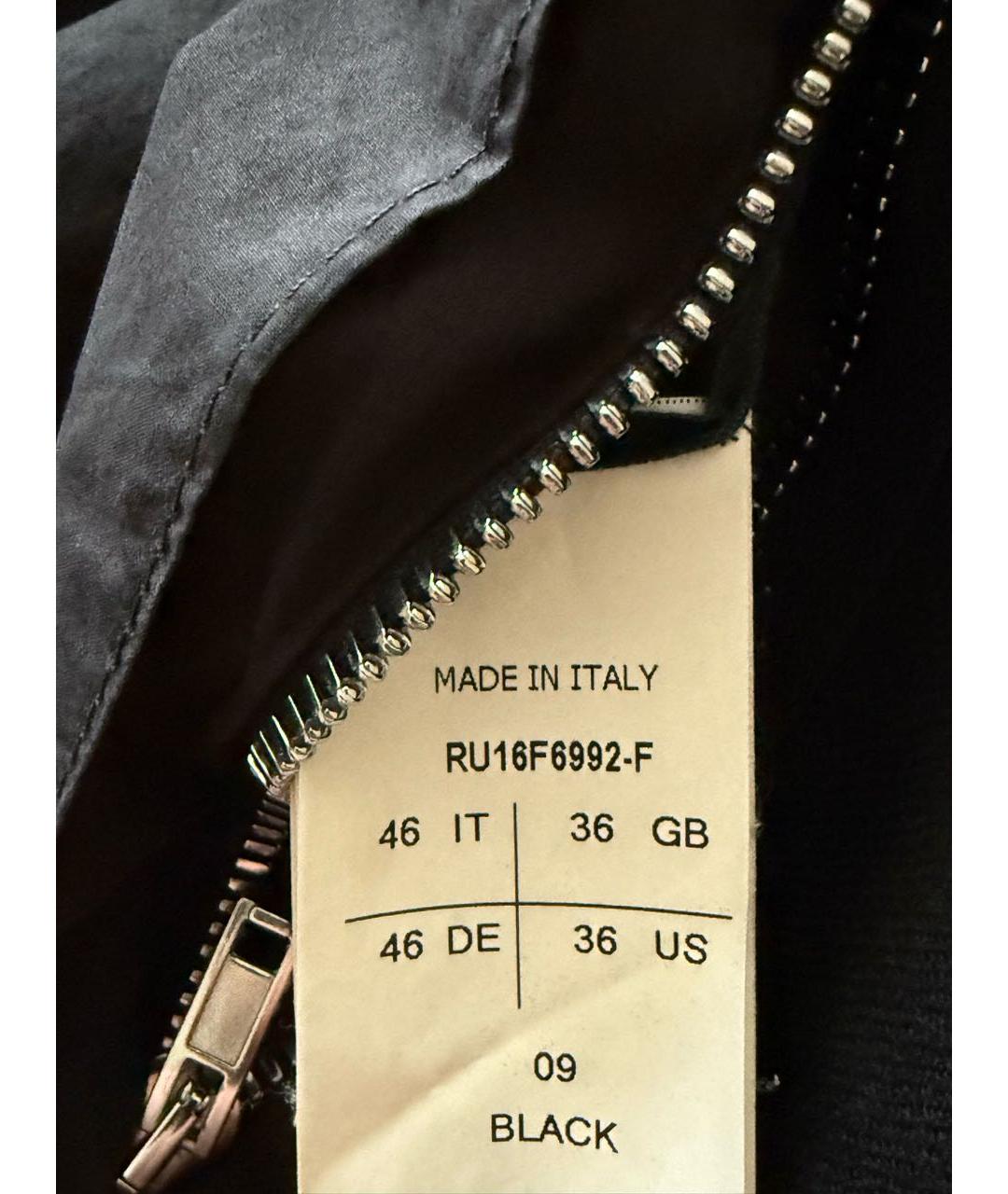 RICK OWENS Черное шерстяное пальто, фото 7