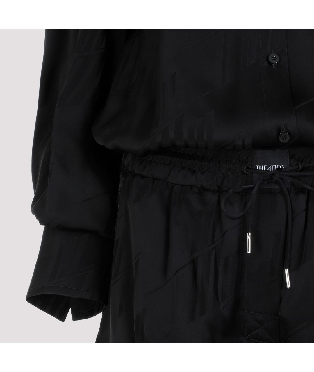 THE ATTICO Черный вискозный комбинезон, фото 3