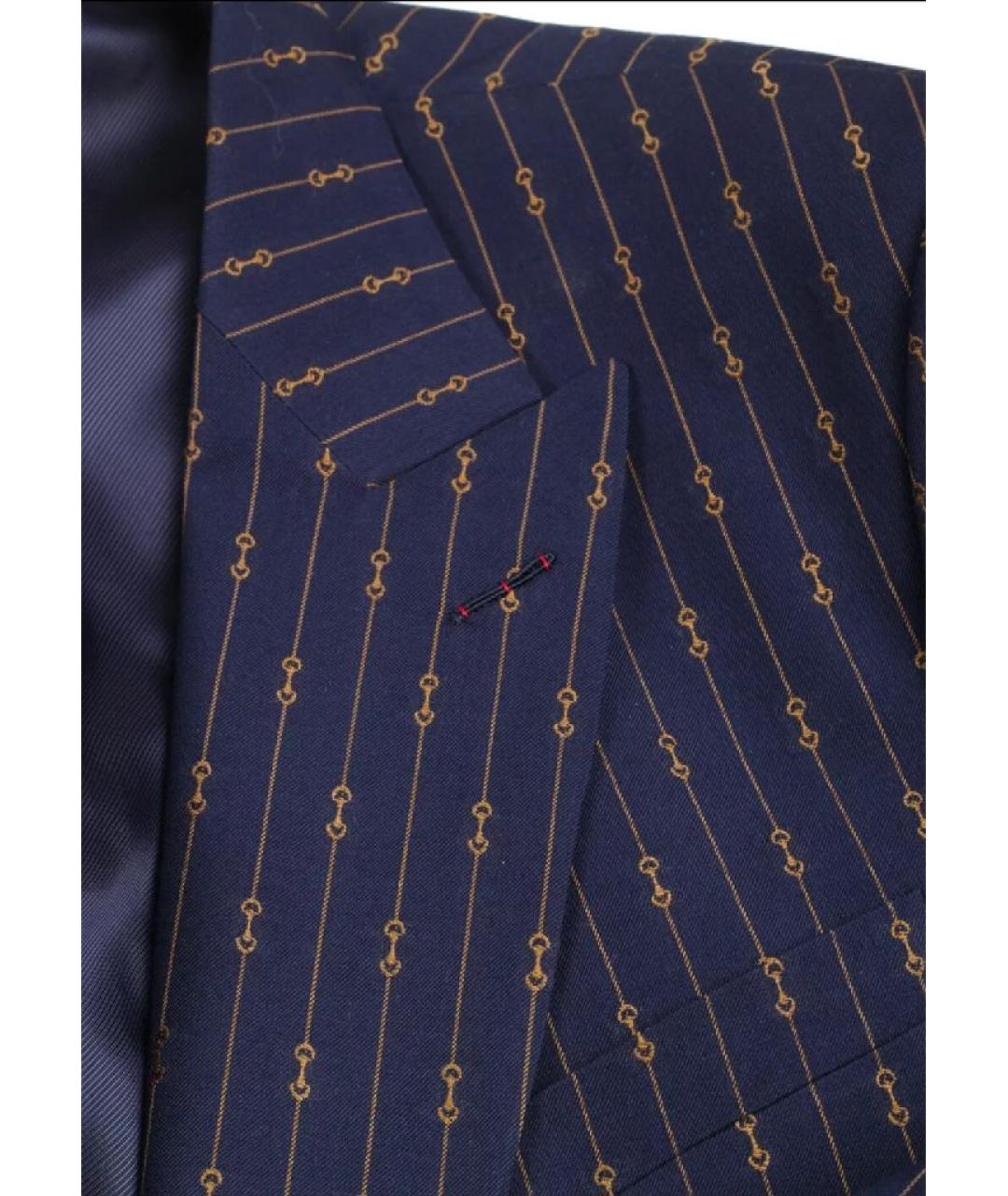 GUCCI Синий классический костюм, фото 6