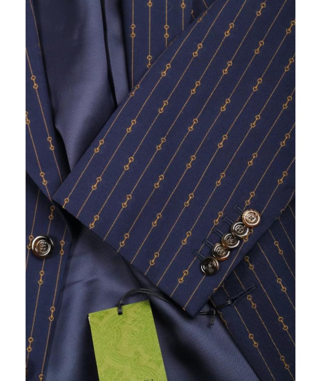 GUCCI Синий классический костюм, фото 4