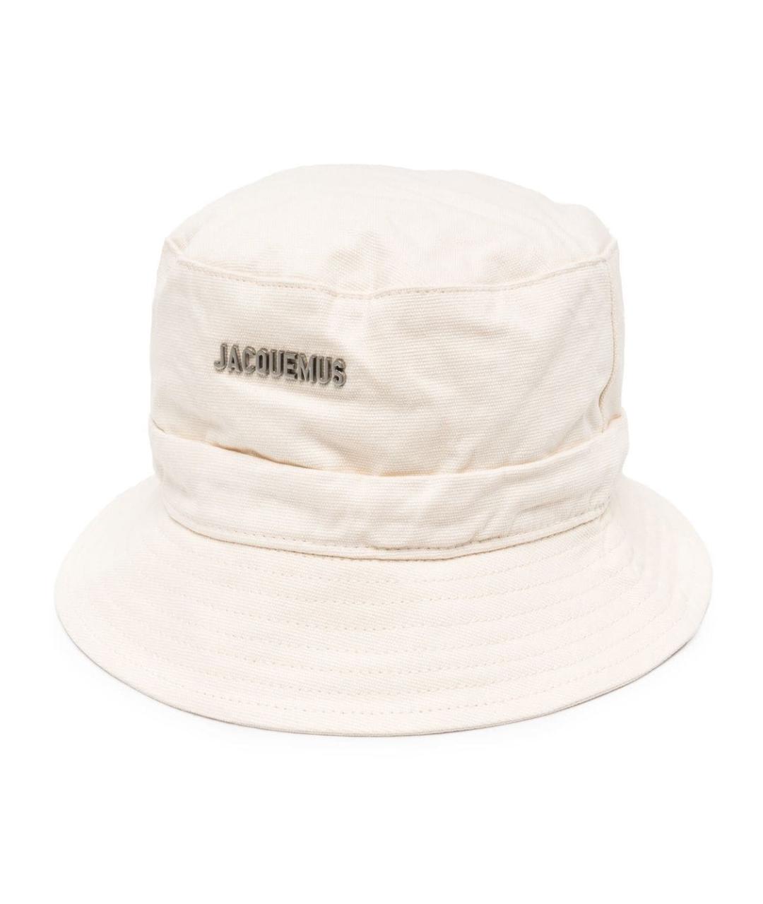 JACQUEMUS Белая хлопковая панама, фото 1