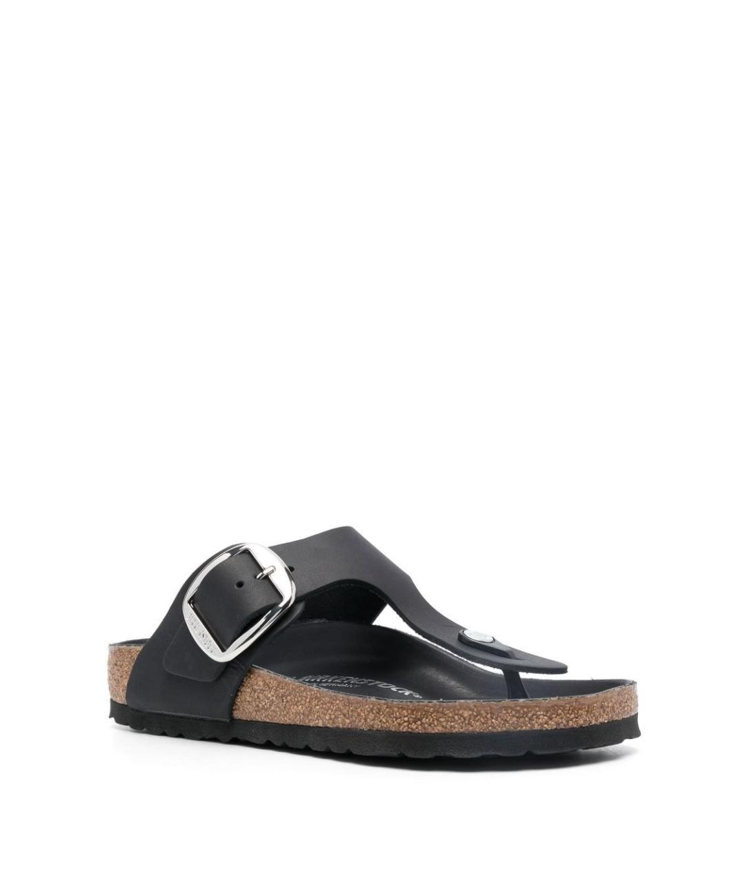 BIRKENSTOCK Черные кожаные сандалии, фото 3