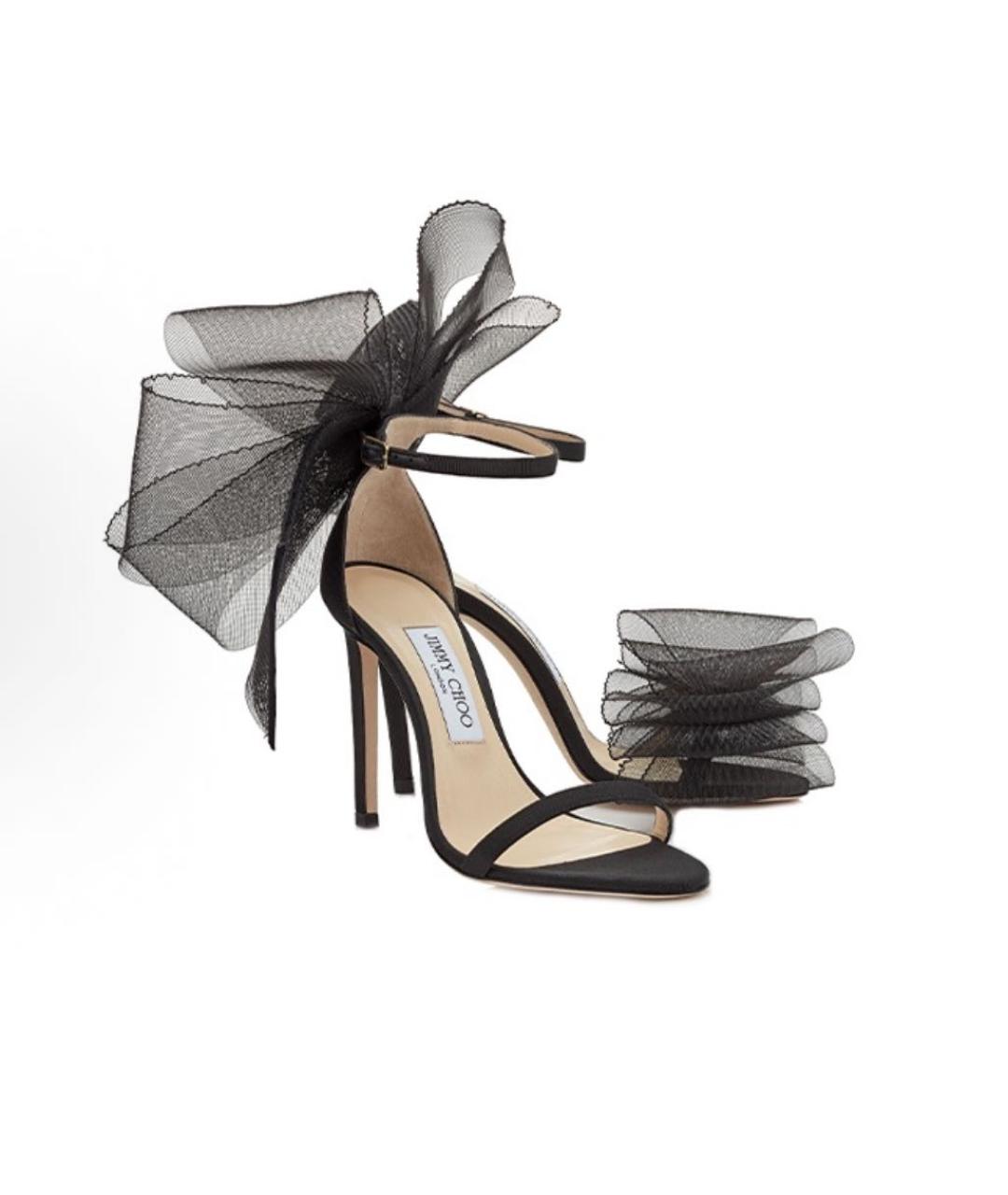 JIMMY CHOO Черные босоножки, фото 4