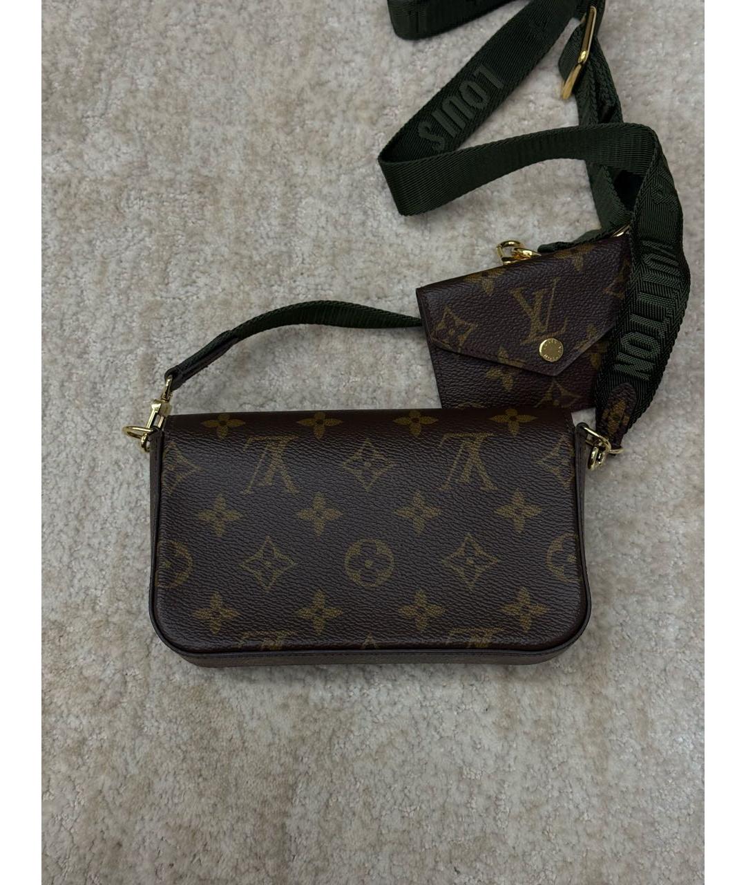 LOUIS VUITTON Коричневая сумка через плечо, фото 4